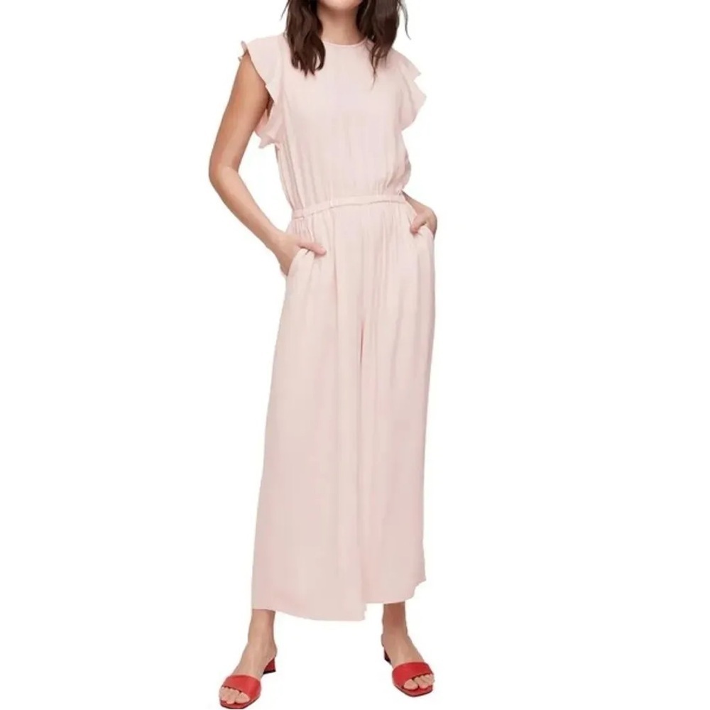 Aritzia Wilfred Fleurette Jumpsuit large open back